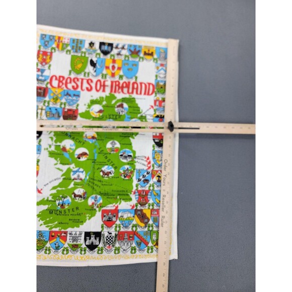 Crests of Ireland Souvenir Tea Towel Map Irish Kitchen Dish Cloth Wall Decor - Picture 4 of 11